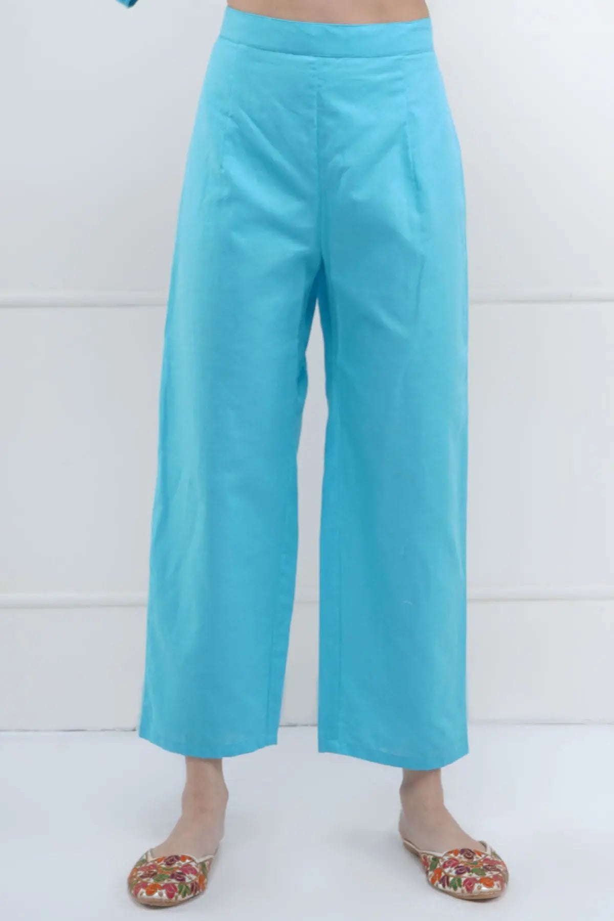 Blue Embroidered Kurta & Pants SNEHA B