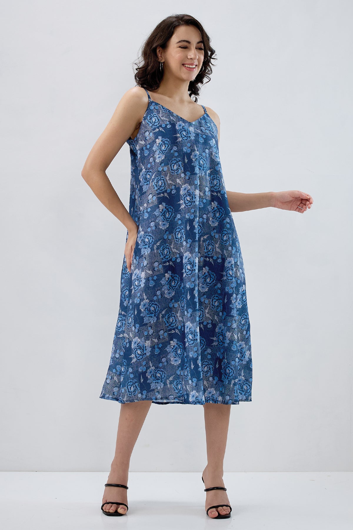 Denim Cotton Sleeveless Dress