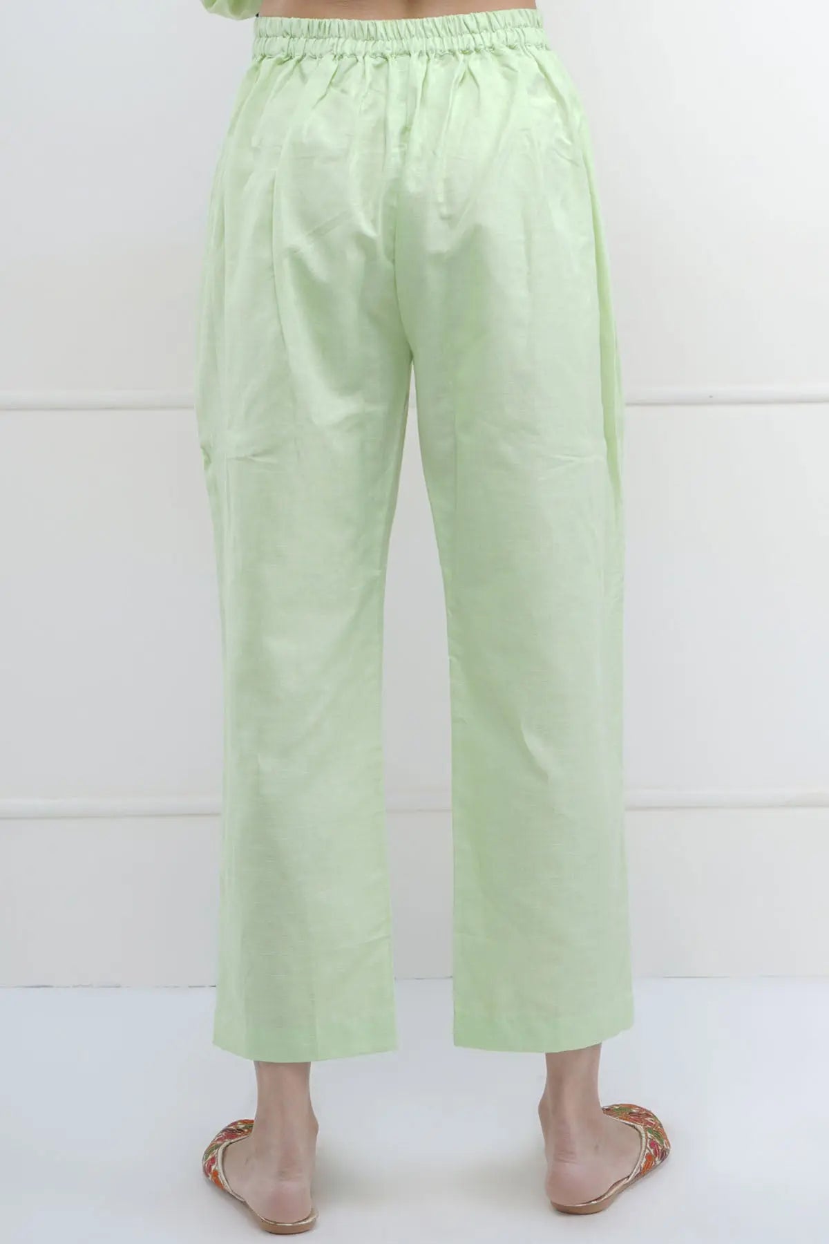 Embroidered Green Kurta & Pant SNEHA B