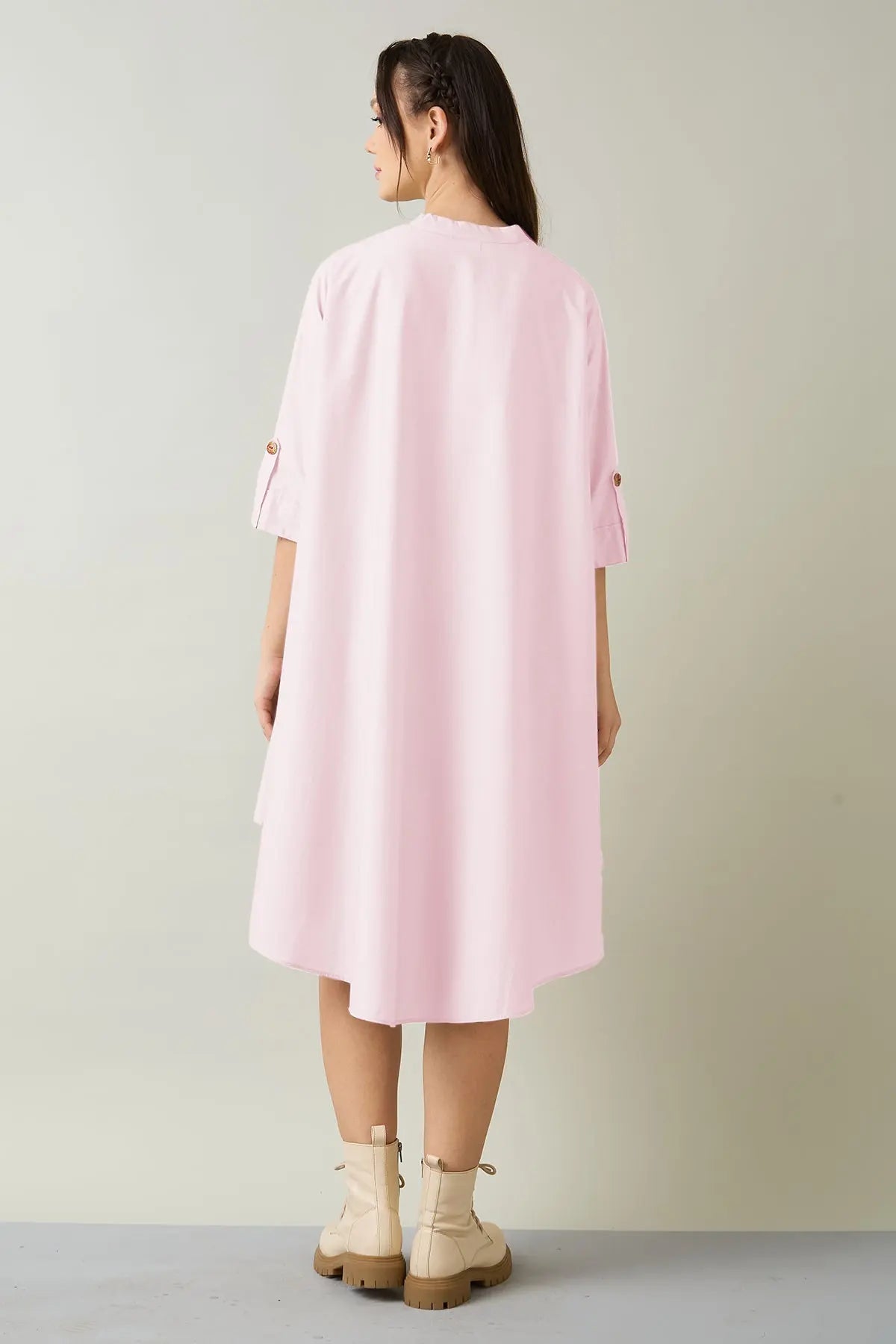 Pink Cotton Oversized Dress SNEHA B