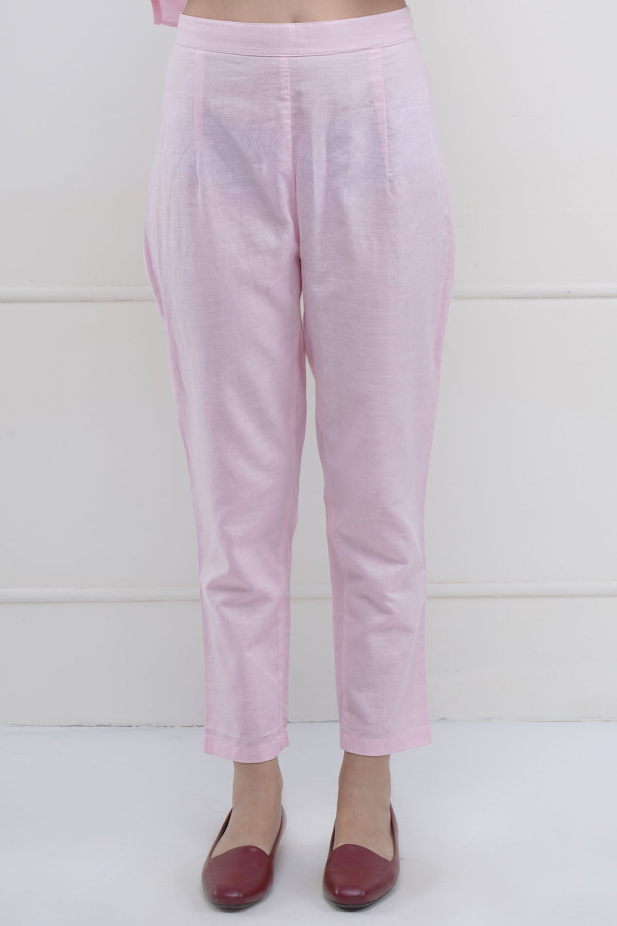 Pink Embroidered Kurta & Pants