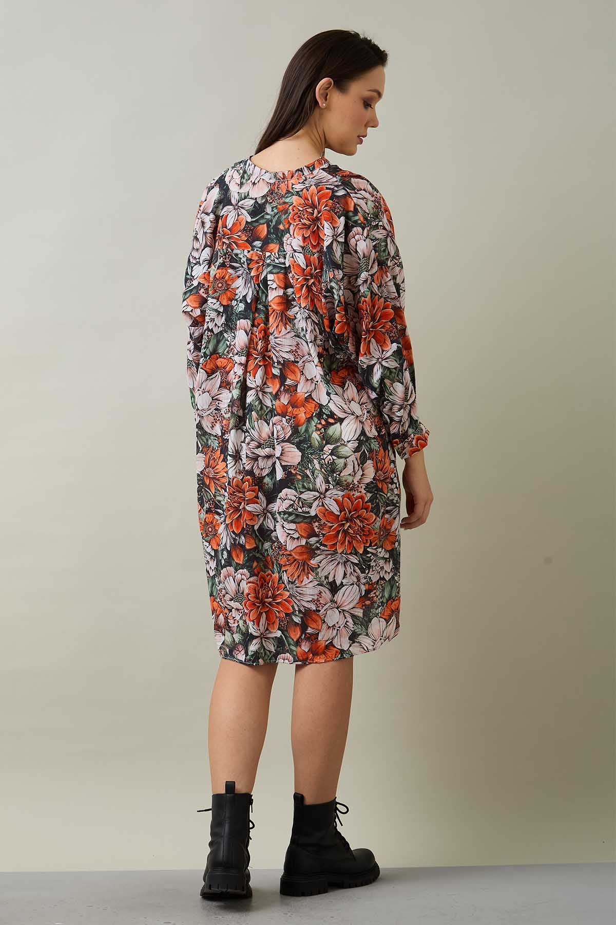 Printed Cotton Oversized Dress