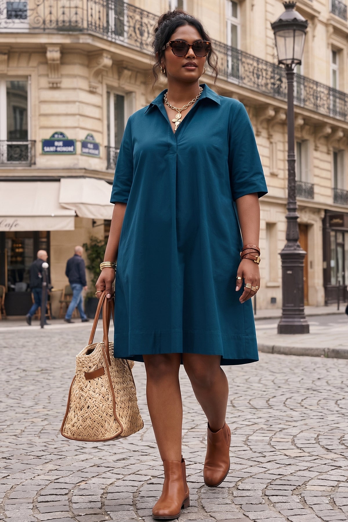 box pleated dress with sleeves Box Pleated-Sleeved Dress  World Wide Couture