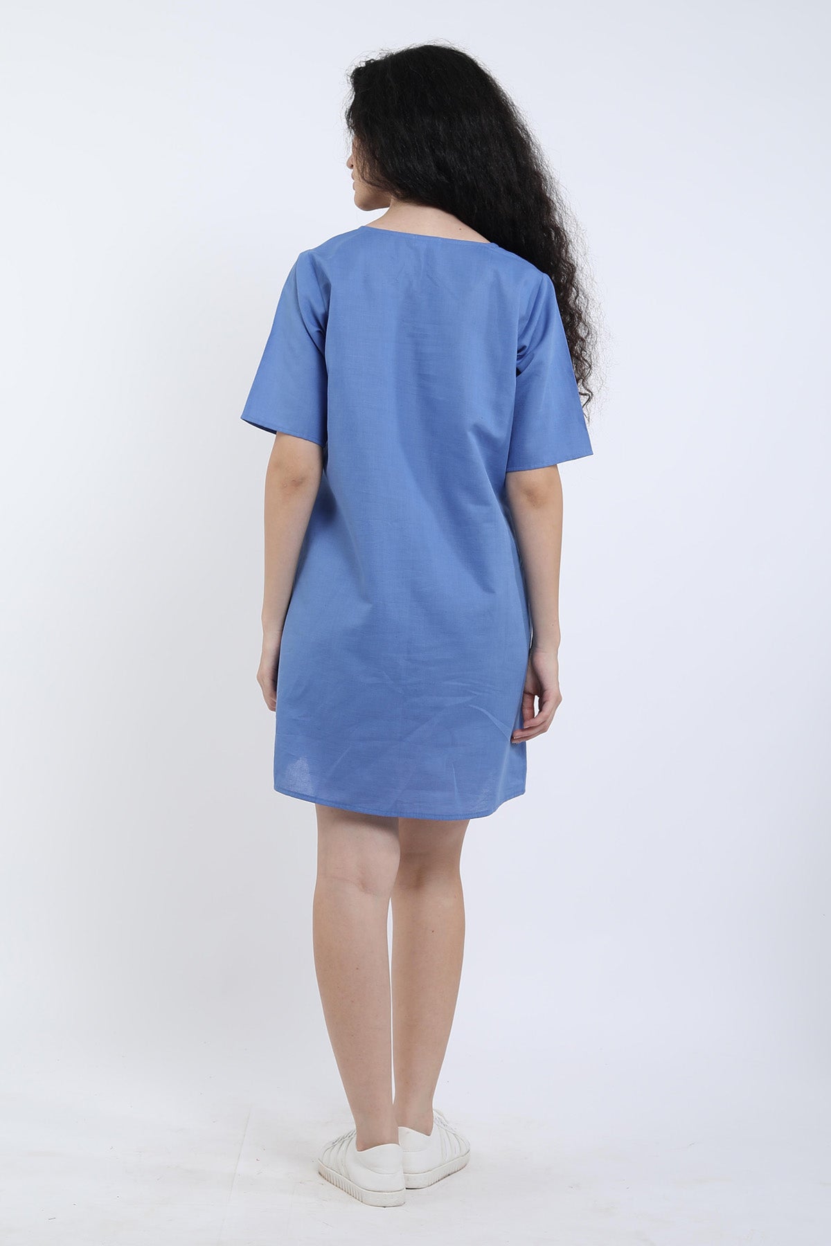 Veri Peri Cotton Linen Loose Dress