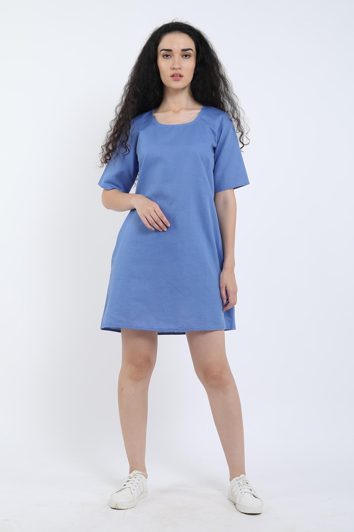 Veri Peri Cotton Linen Loose Dress