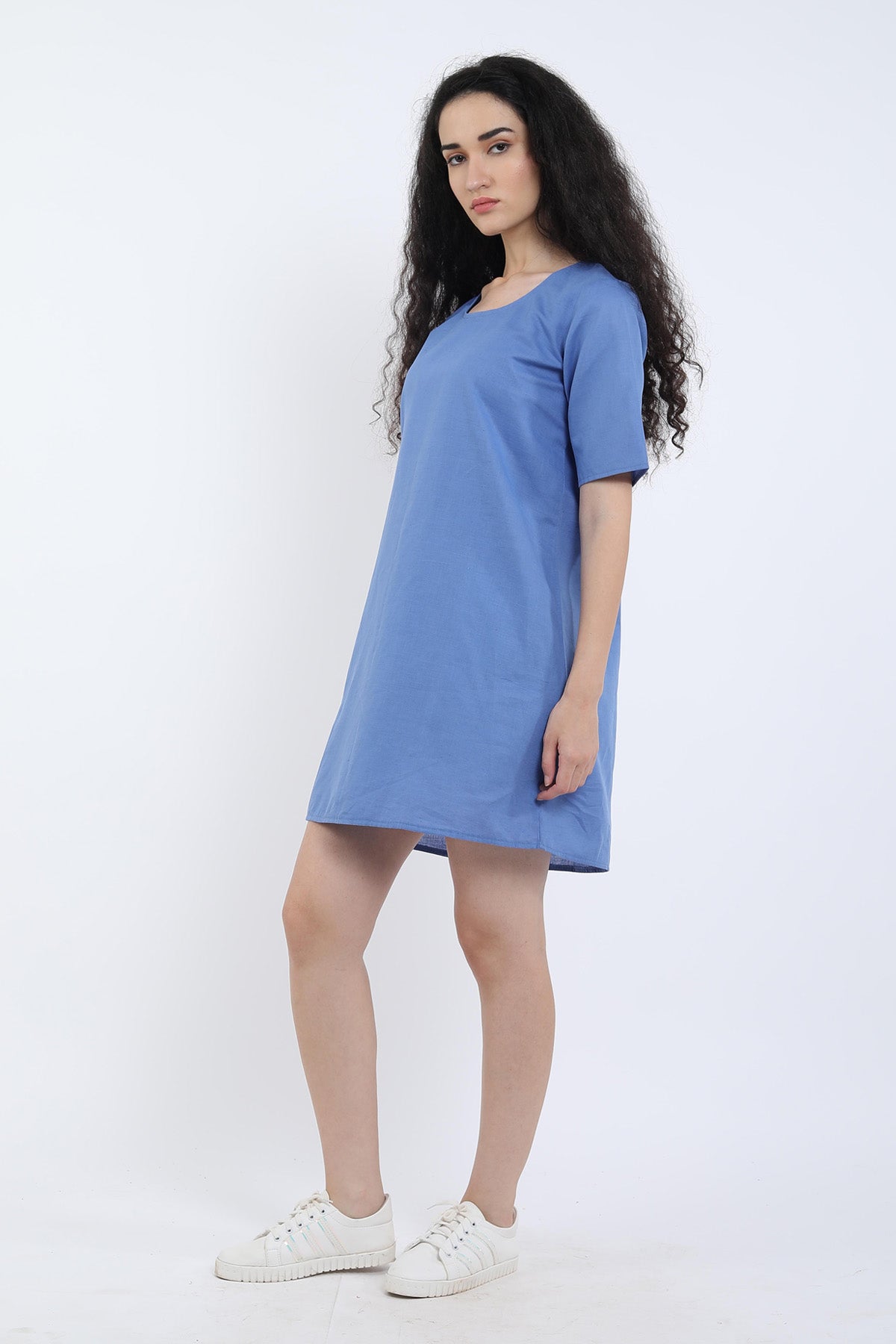 Veri Peri Cotton Linen Loose Dress