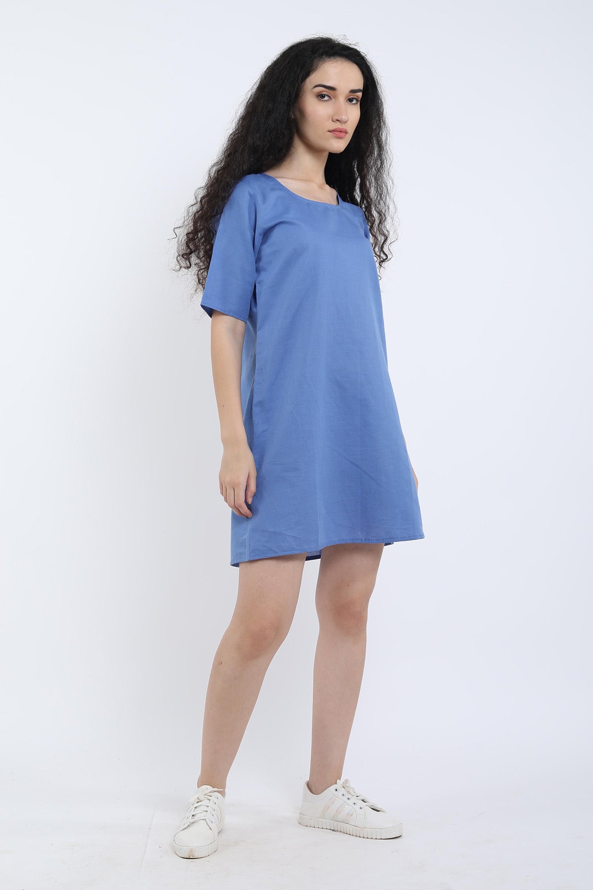 Veri Peri Cotton Linen Loose Dress