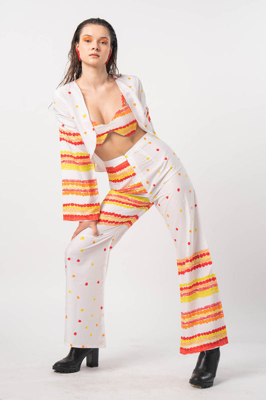 Crepe Dots Printed Co-ord Set