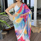 Printed Saree & Embroidered Blouse