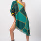 One Shoulder Kaftan Dress