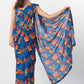 Brick Printed Saree & Blouse