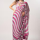 Waves Printed Saree & Blouse