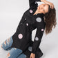 Polka Dot Patchwork Black Shirt