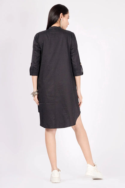 Black Polka Dot Oversize Dress SNEHA B
