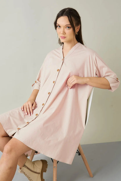 Blush Cotton Oversized Dress SNEHA B