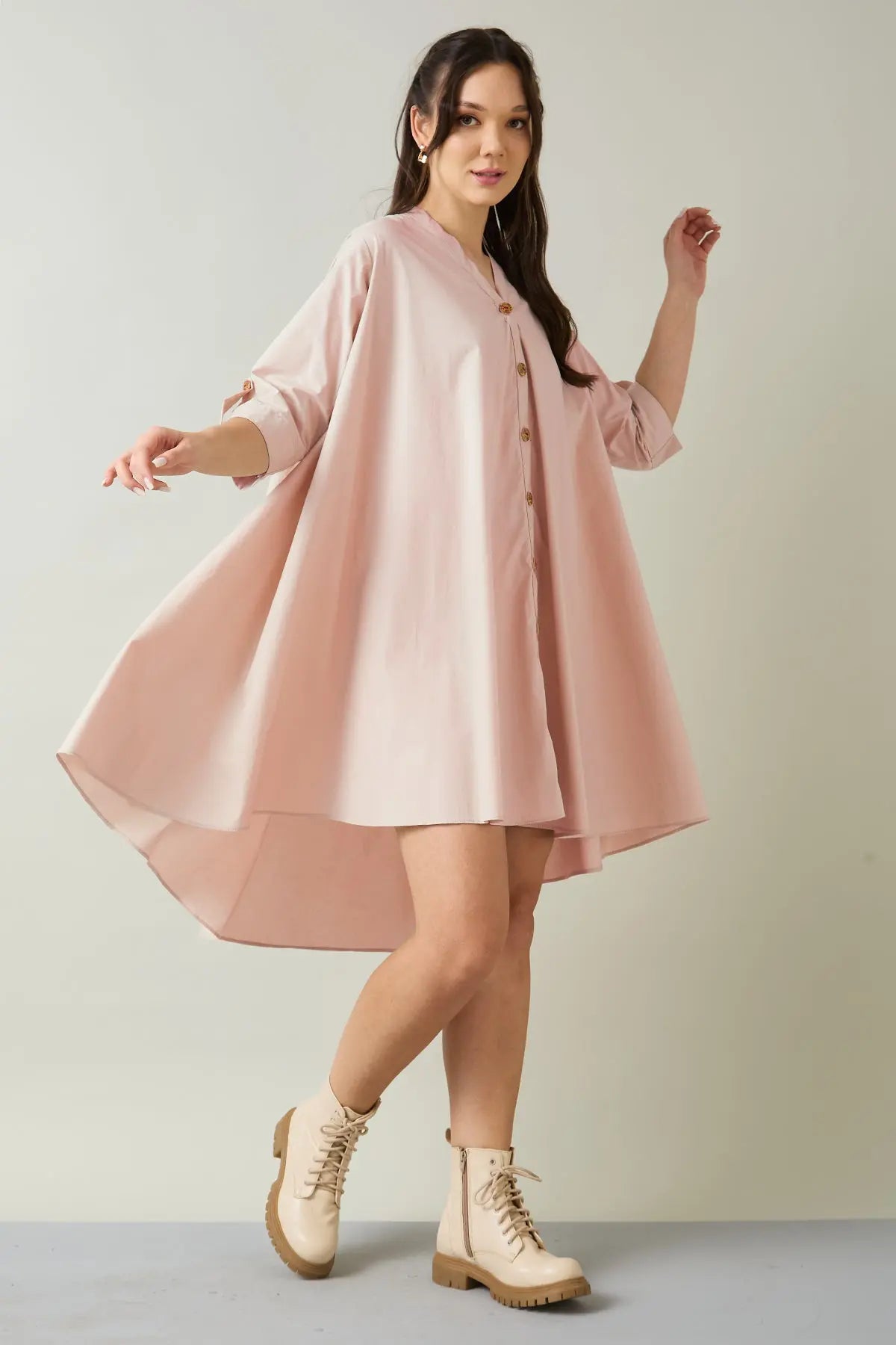 Blush Cotton Oversized Dress SNEHA B