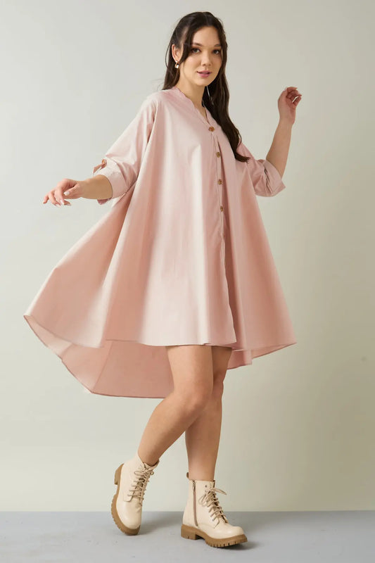 Blush Cotton Oversized Dress SNEHA B