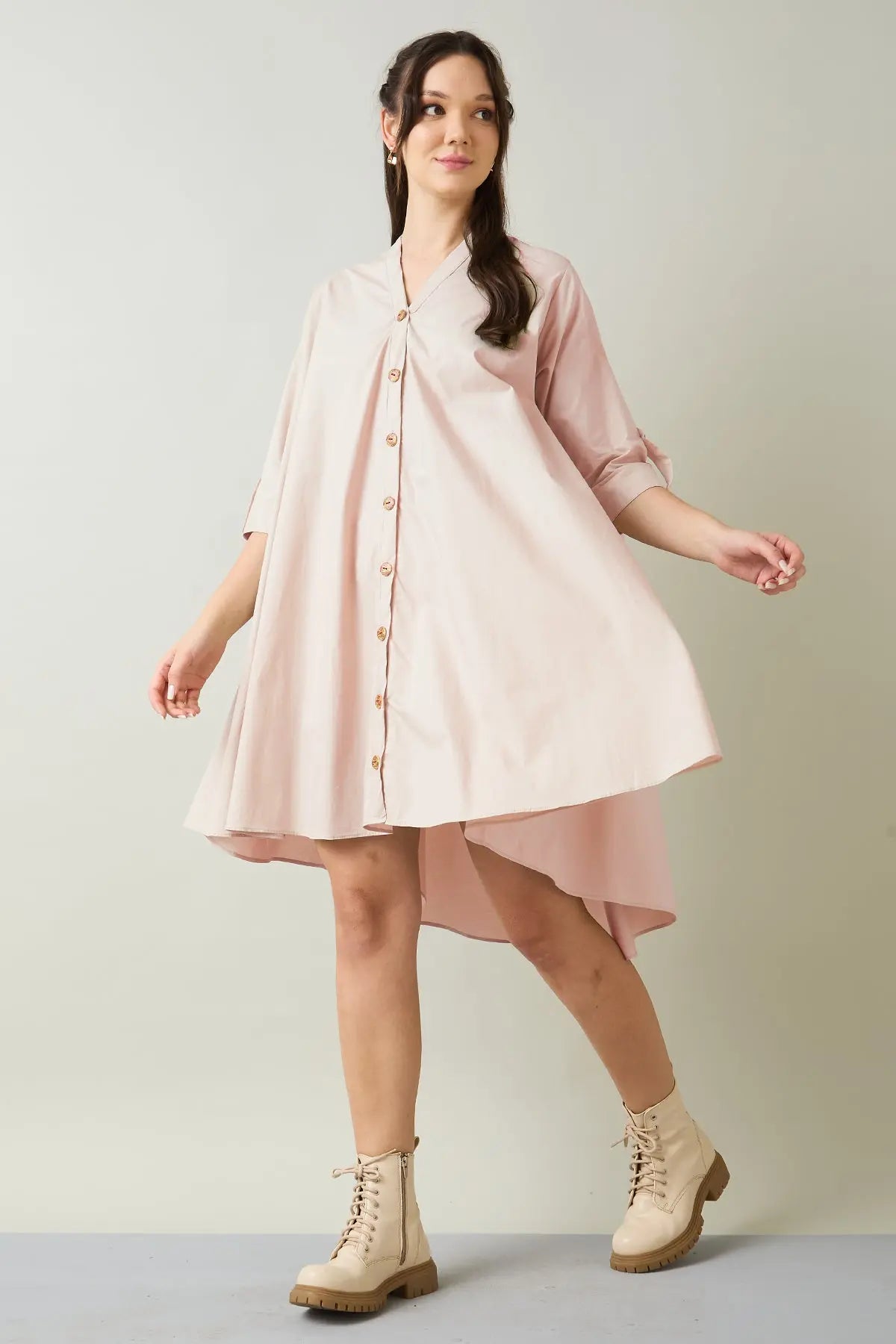 Blush Cotton Oversized Dress SNEHA B