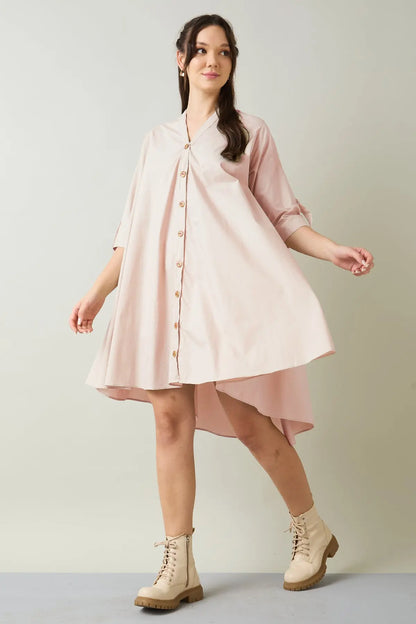 Blush Cotton Oversized Dress SNEHA B