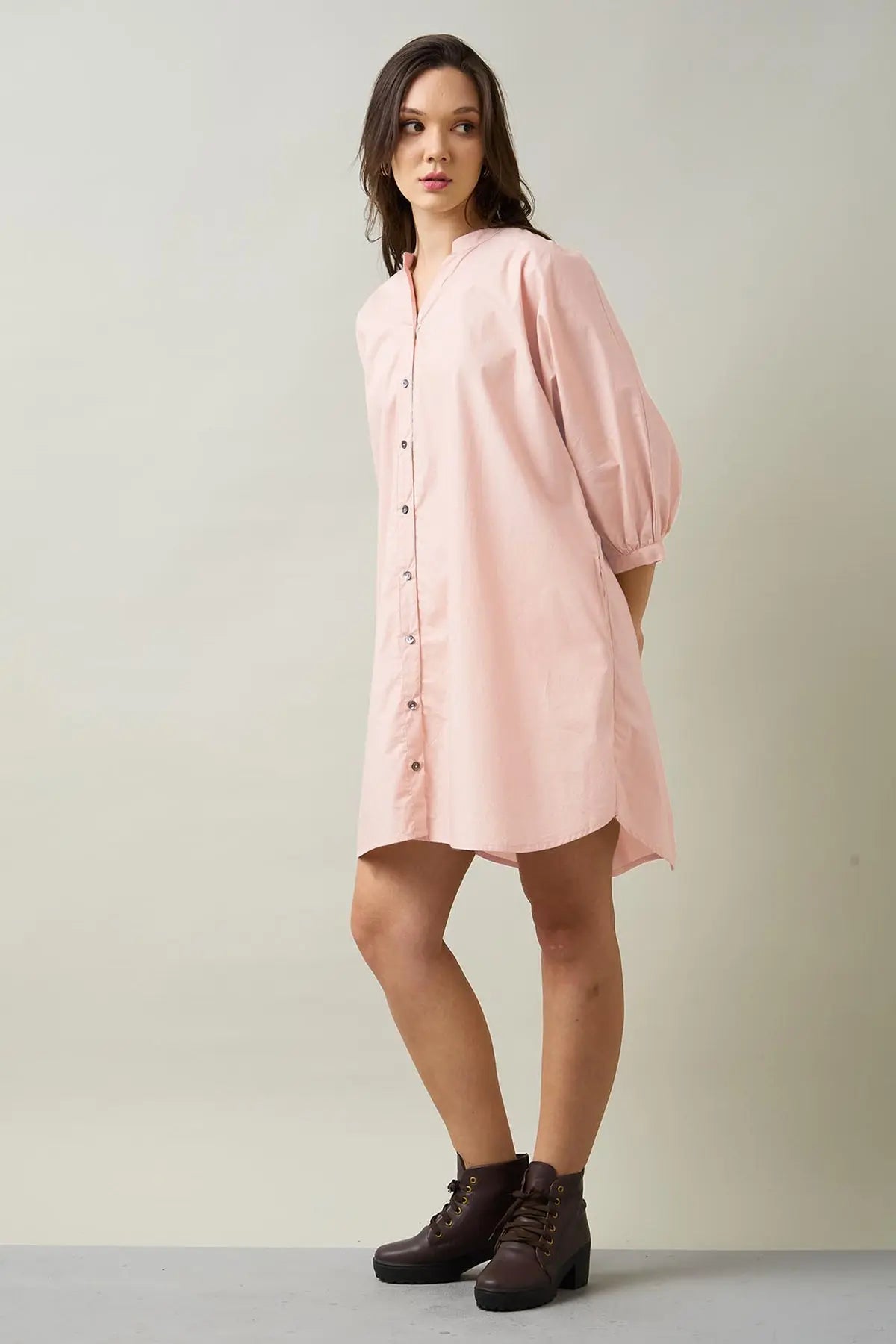 Blush Relax Shirt Style Dress SNEHA B