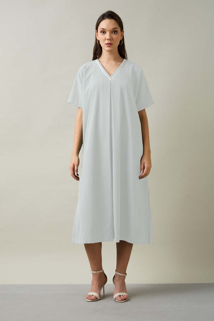 Chalk Relaxed Fit Midi Dress