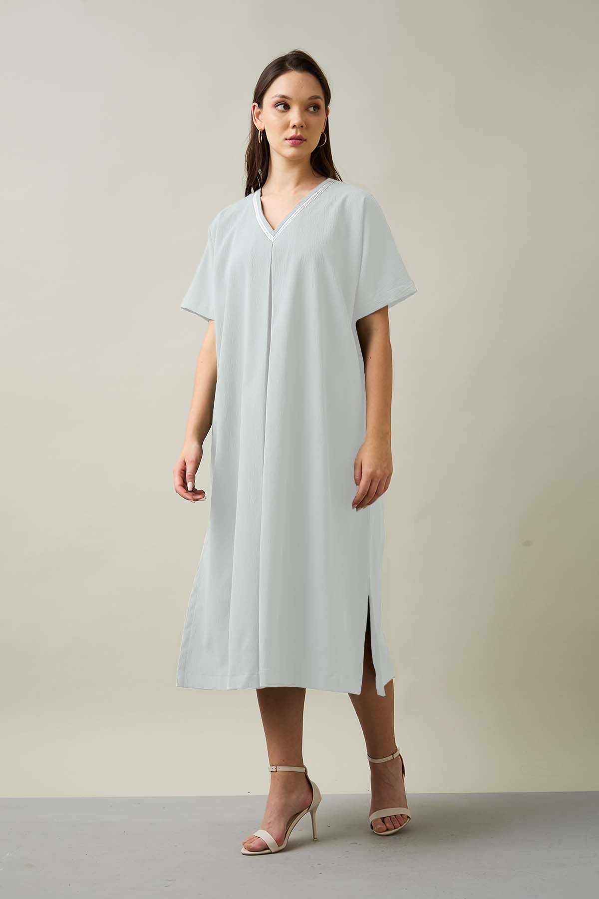Chalk Relaxed Fit Midi Dress