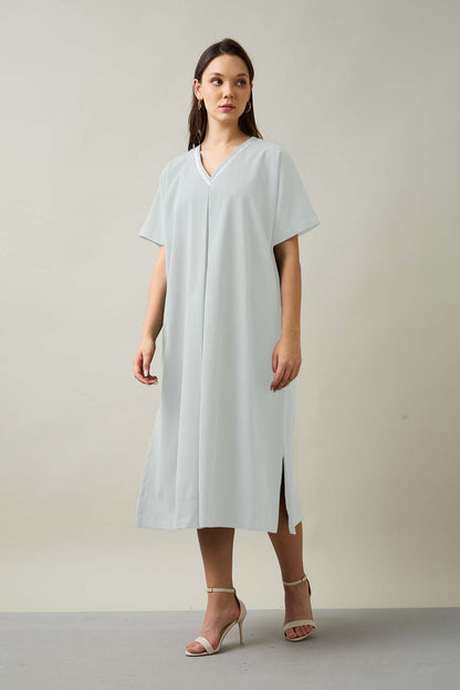 Chalk Relaxed Fit Midi Dress
