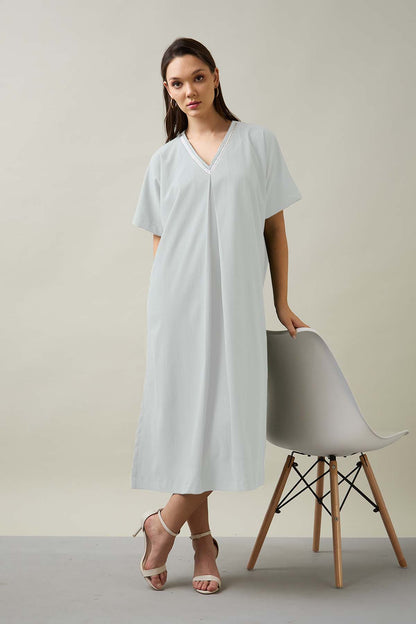 Chalk Relaxed Fit Midi Dress