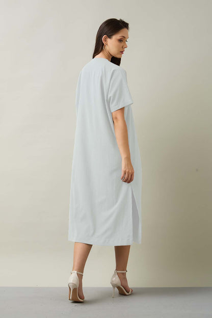Chalk Relaxed Fit Midi Dress
