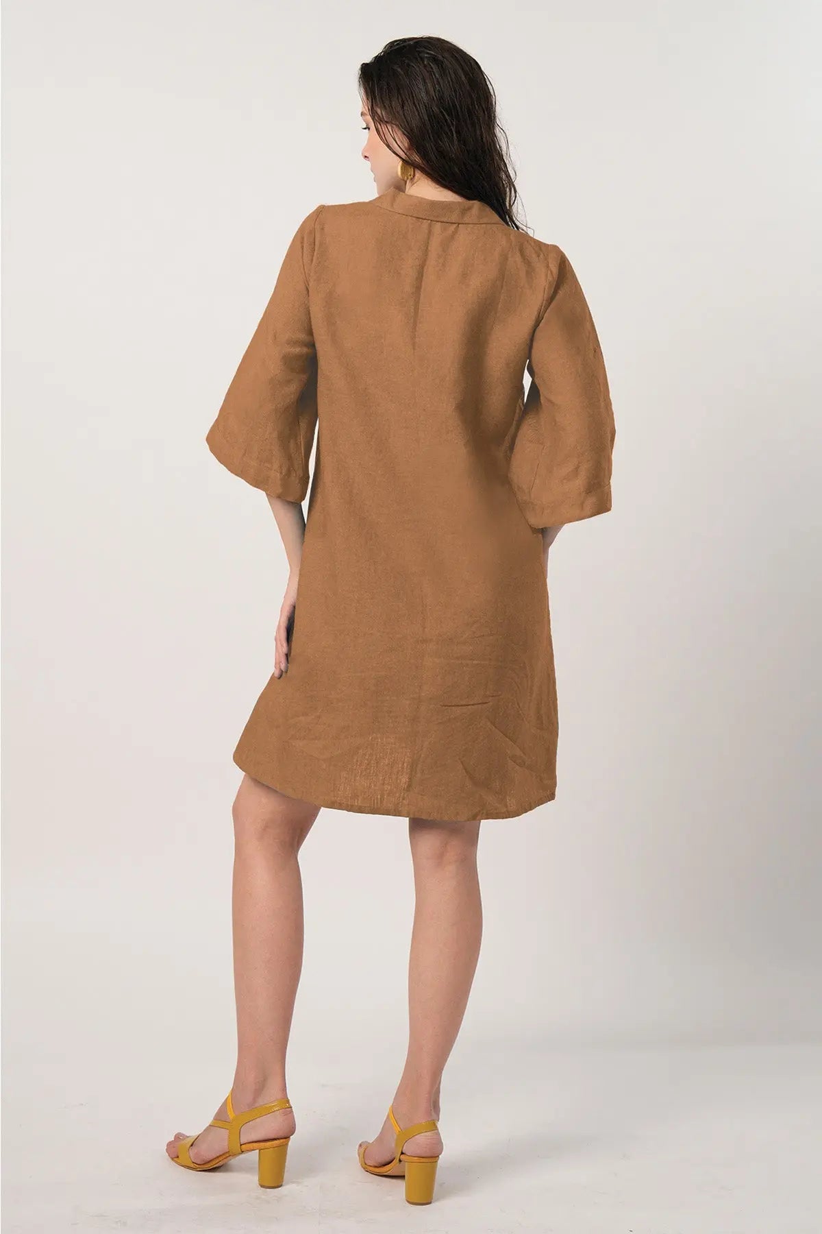 Cinnamon Buttoned Shirt Dress SNEHA B