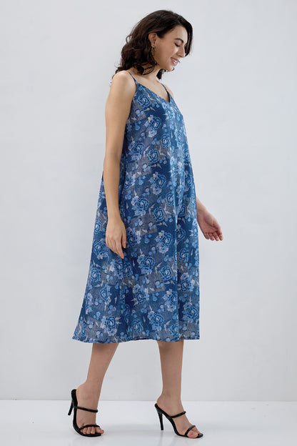 Denim Cotton Sleeveless Dress