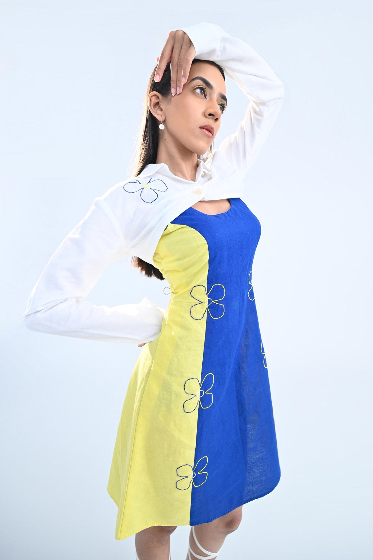 Floral Embroidered Crop Jacket