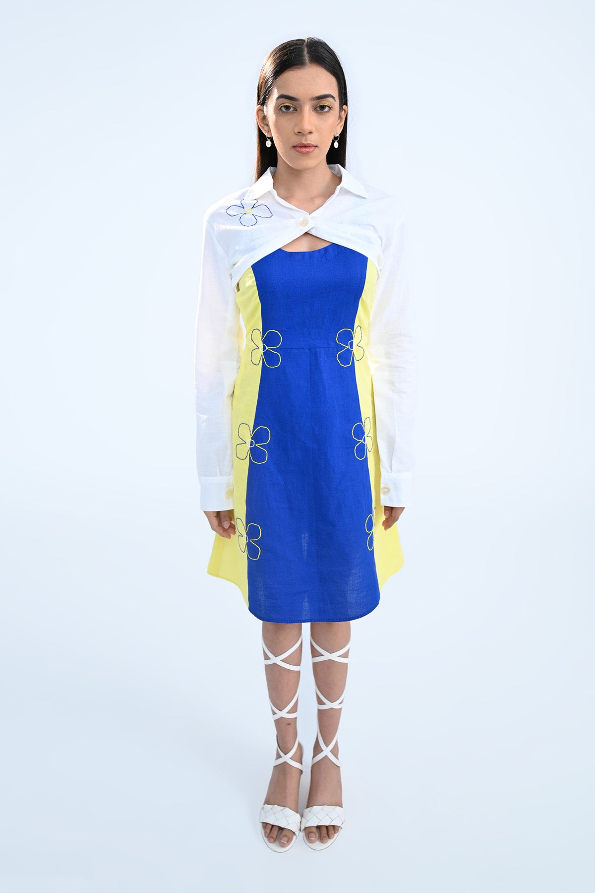 Floral Embroidered Crop Jacket