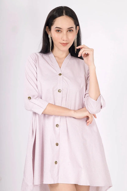 Mini Checks Pink Oversize Dress SNEHA B