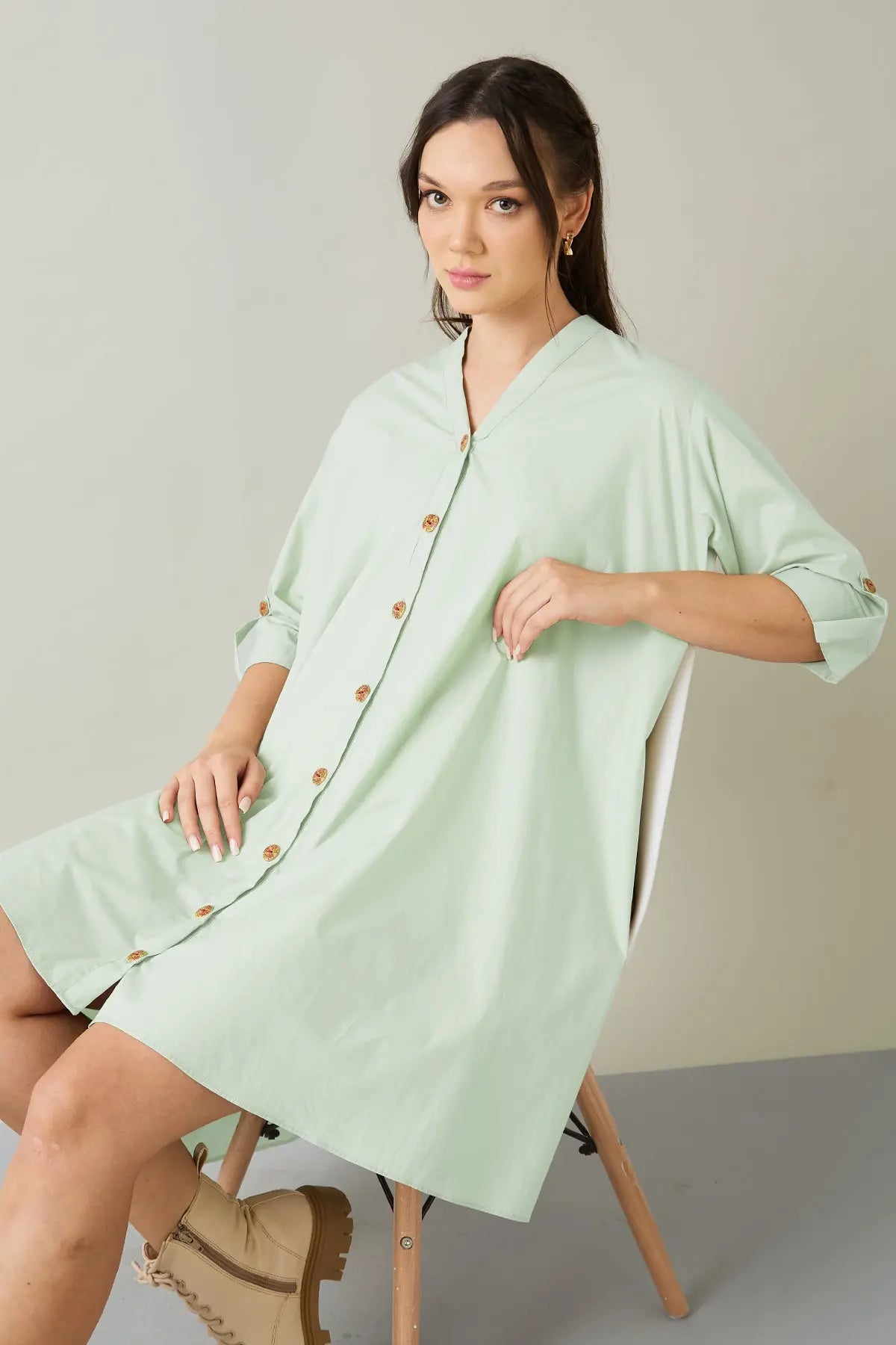 Mint 100% Cotton Oversize Dress SNEHA B