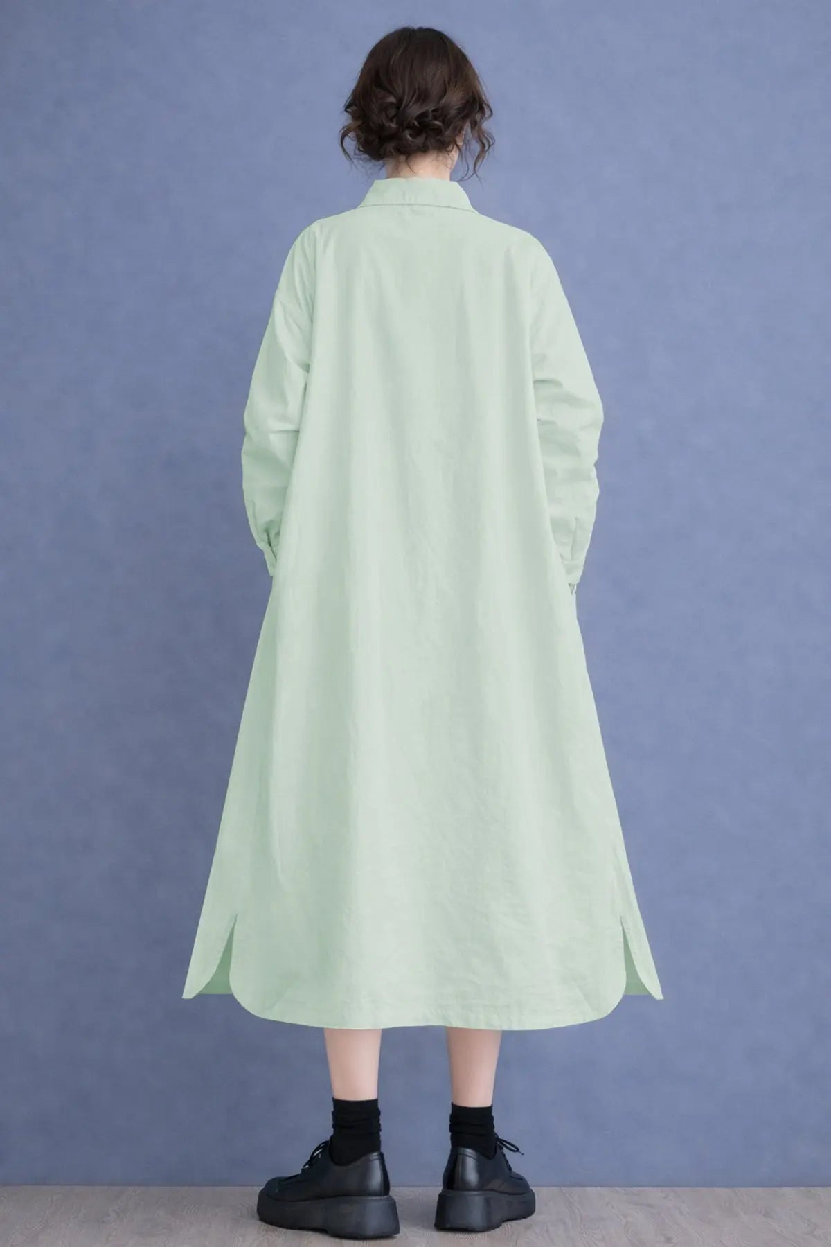 Mint Cotton Cambric Midi Dress SNEHA B