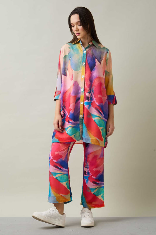 Abstract Multicolor Co-ord Set