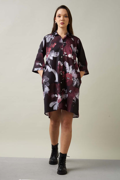 Buy Printed Multicolor Shirt Dress by SNEHA B