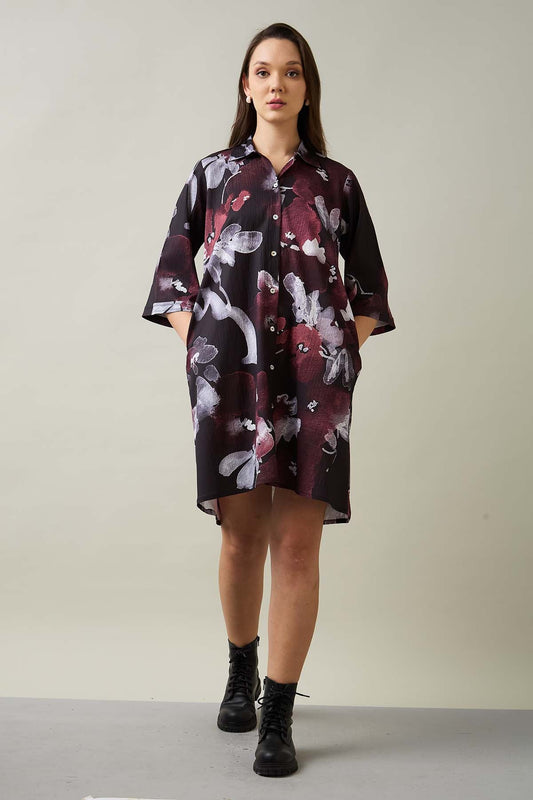 Buy Printed Multicolor Shirt Dress by SNEHA B