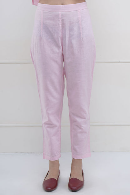 Pink Embroidered Kurta & Pants