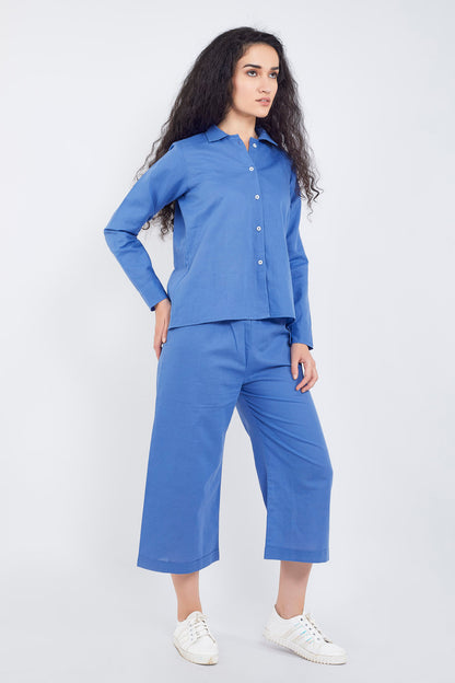 Veri Peri Cotton Linen Collar Shirt