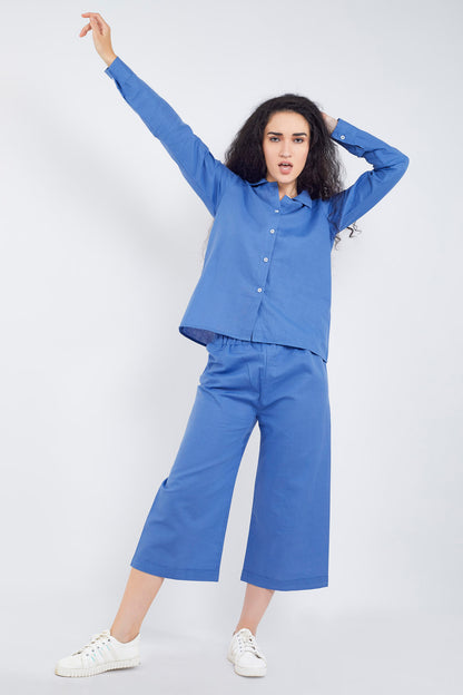 Veri Peri Cotton Linen Collar Shirt