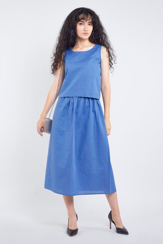 Veri Peri Cotton Linen Skirt Set
