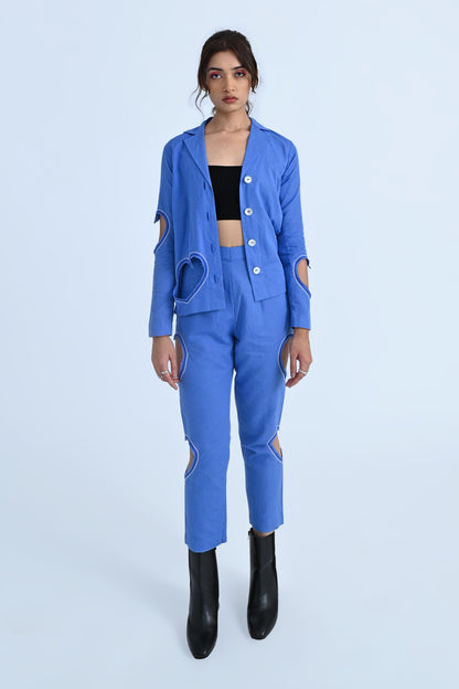 Veri Peri Heart Cut-Out Shirt