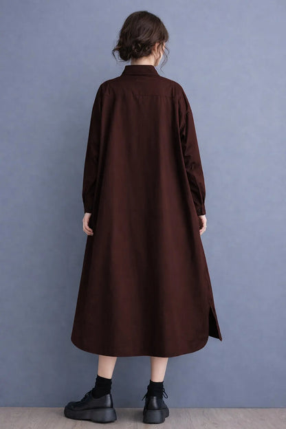 Wine Cotton Cambric Midi Dress SNEHA B