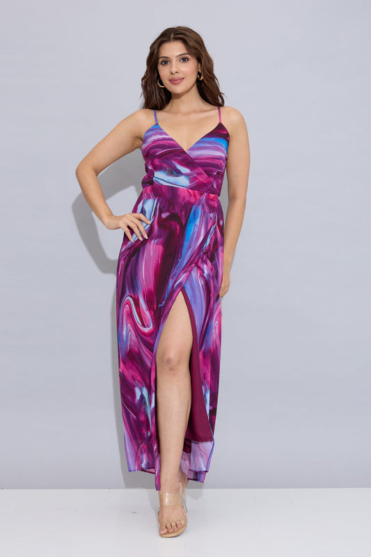 Wrap Around Tie-Up Party Dress