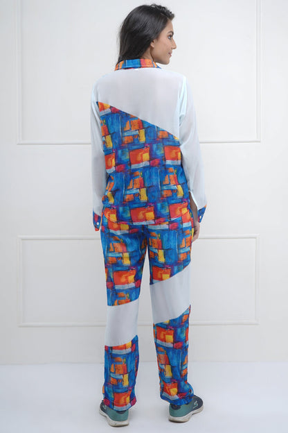 Colour Blocked Brick Pants