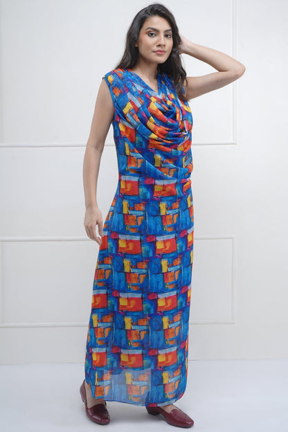 Cowl Neck Maxi Dress