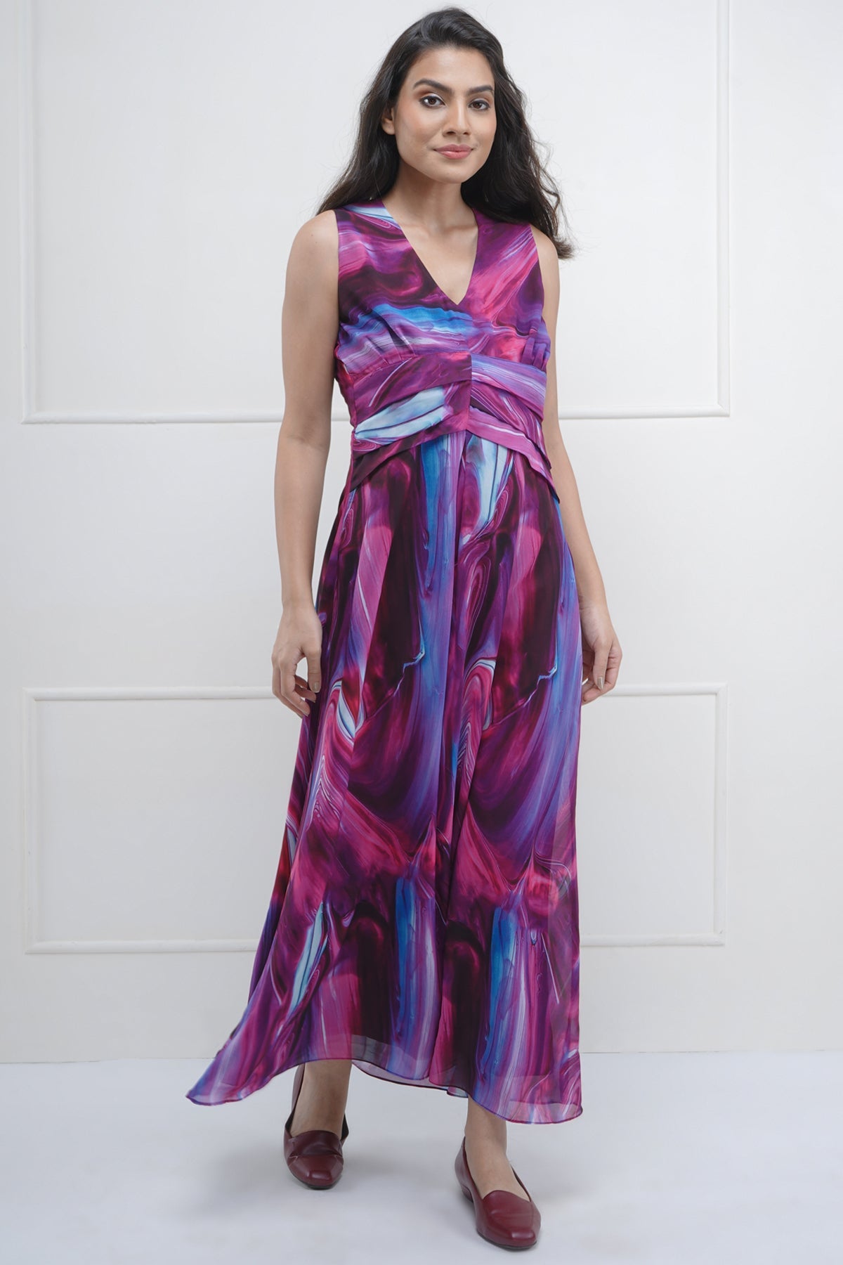 Waist Paneled Maxi Dress