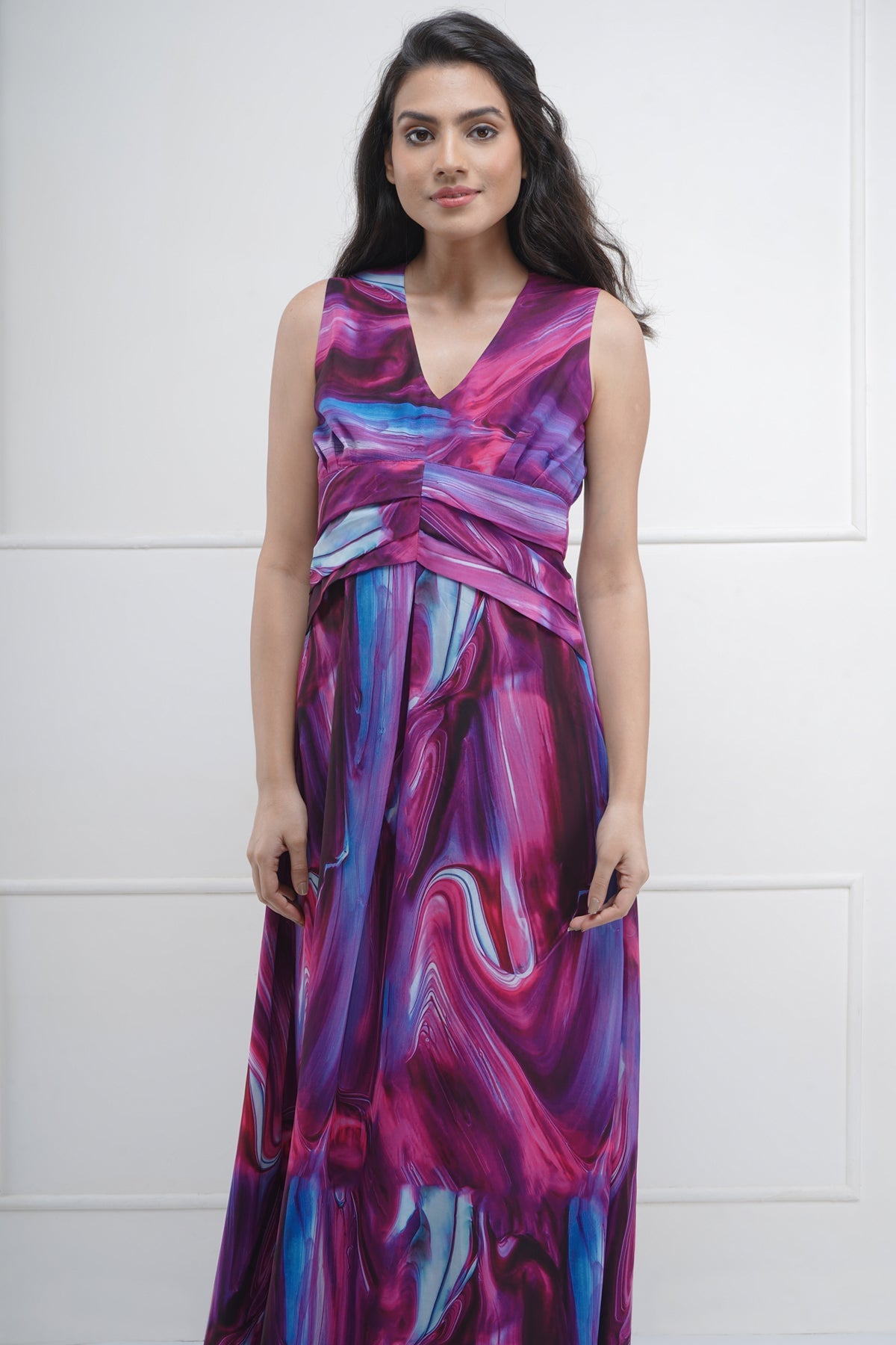 Waist Paneled Maxi Dress